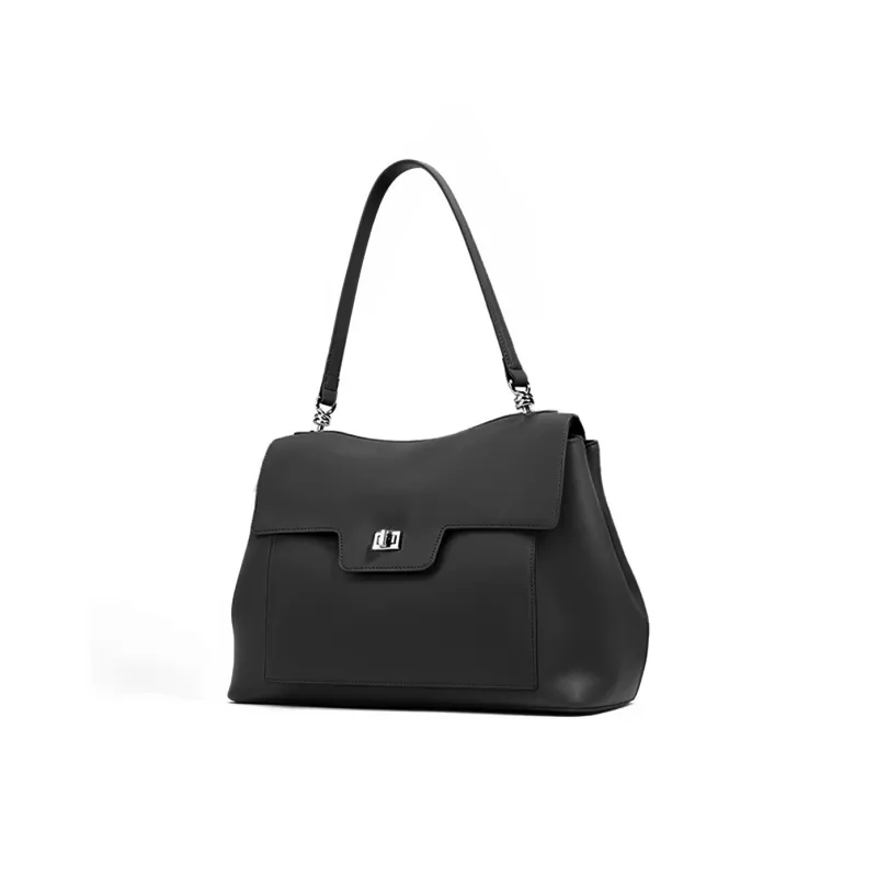 ROBERTA DI CAMERINO Cow Leather Shoulder Bag Regular Women's Mocha/Classic Black-6