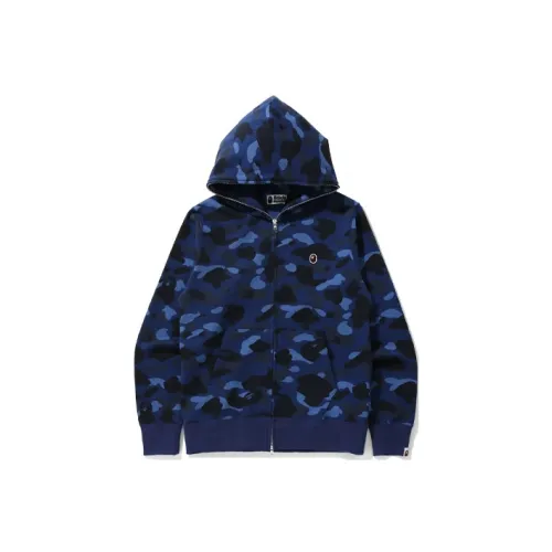 A BATHING APE Color Camo Swarovski Ape Head Hoodie