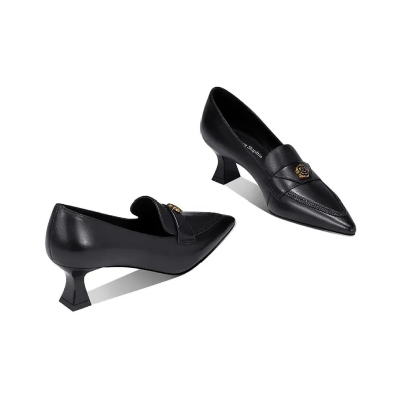 JESSICA SOPHIA Flared Heel High Heels 6cm Women's-1