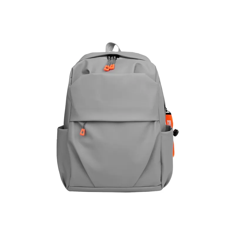 SUN EARTH &U Waterproof Fabric Backpack Regular Unisex Black/Gray-1