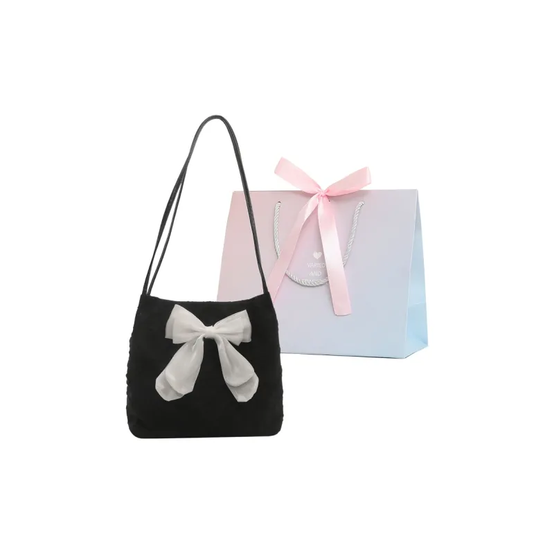 Yalu Canvas Bag, Tote Bag, Shoulder Bag Regular Women's Black White-0