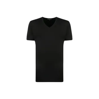 Ermenegildo Zegna V neck Stretch cotton T shirt