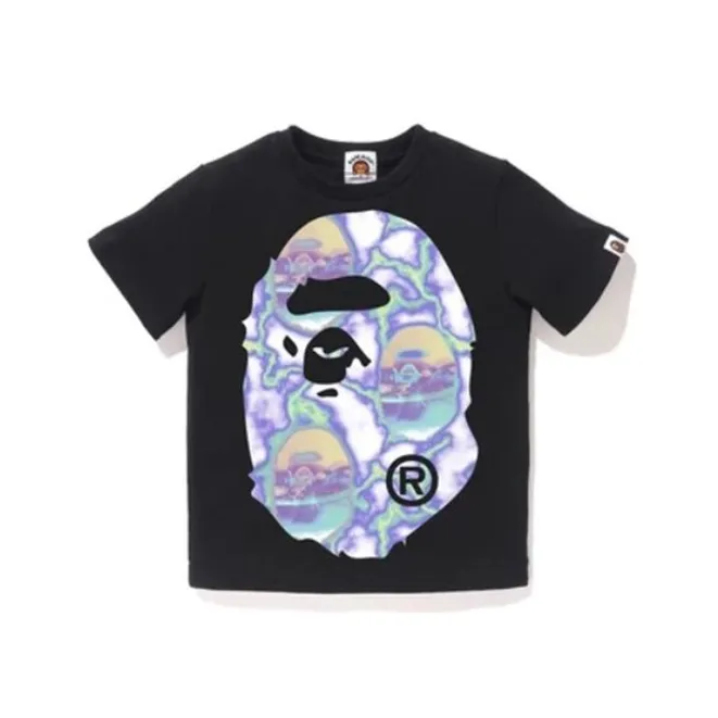 Bape Big Ape Head Lightning Tee-0