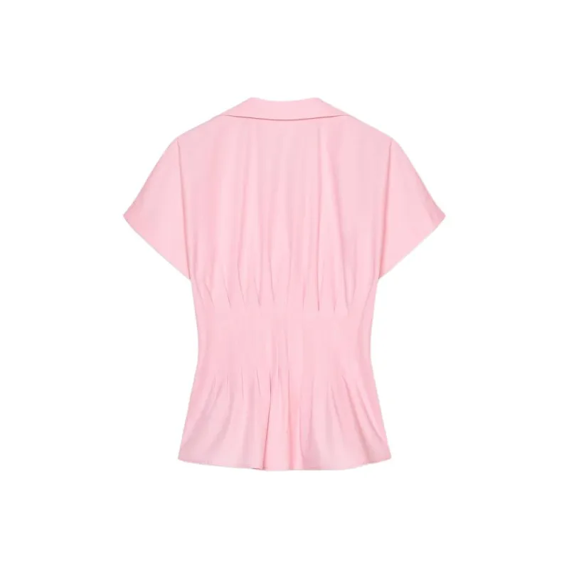 ZARA ZW Series Shirt Women's Neon Pink Red-1