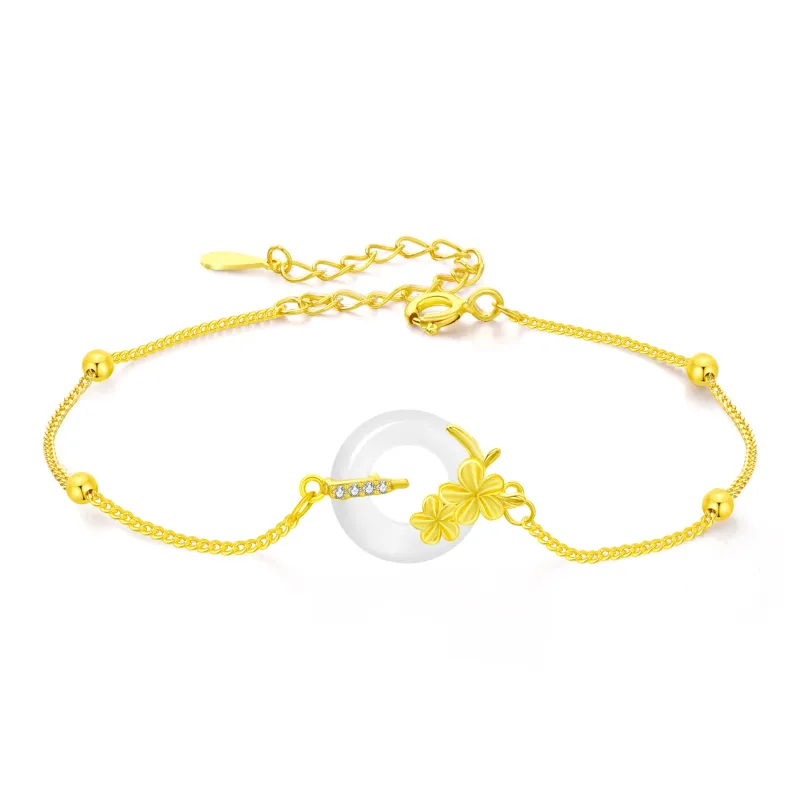 Branded Jewelry Chalcedony Jade Bracelets Women's-0