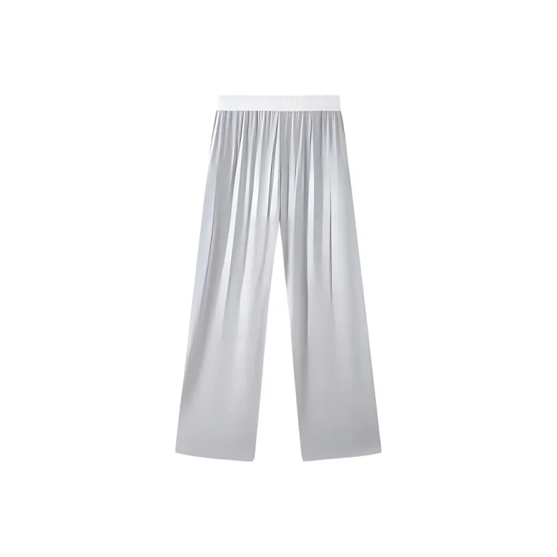 Three Blessings Casual Pants Women's Light Gray-1