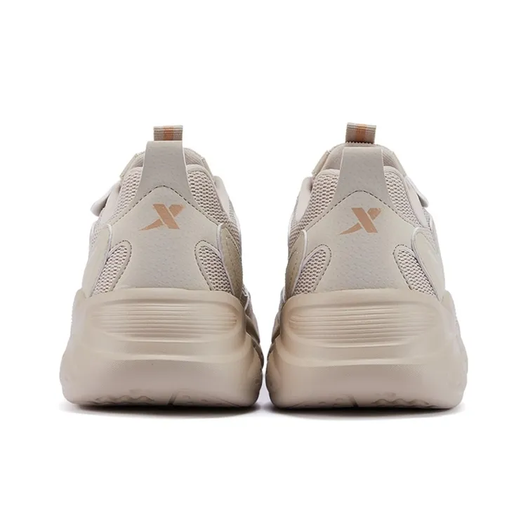 XTEP Slip Resistant, Breathable, Lightweight Low Top Casual Training Running Shoes Men's Khaki-3