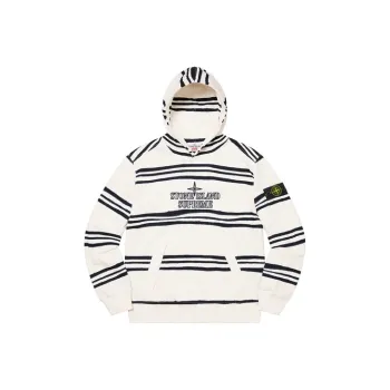 Supreme Stone Island Warp Stripe Hooded Sweatshirt