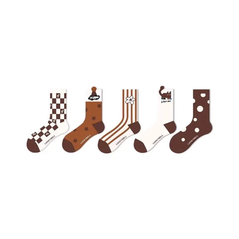 JKN Mid Calf Socks Women's 5 Pack-40