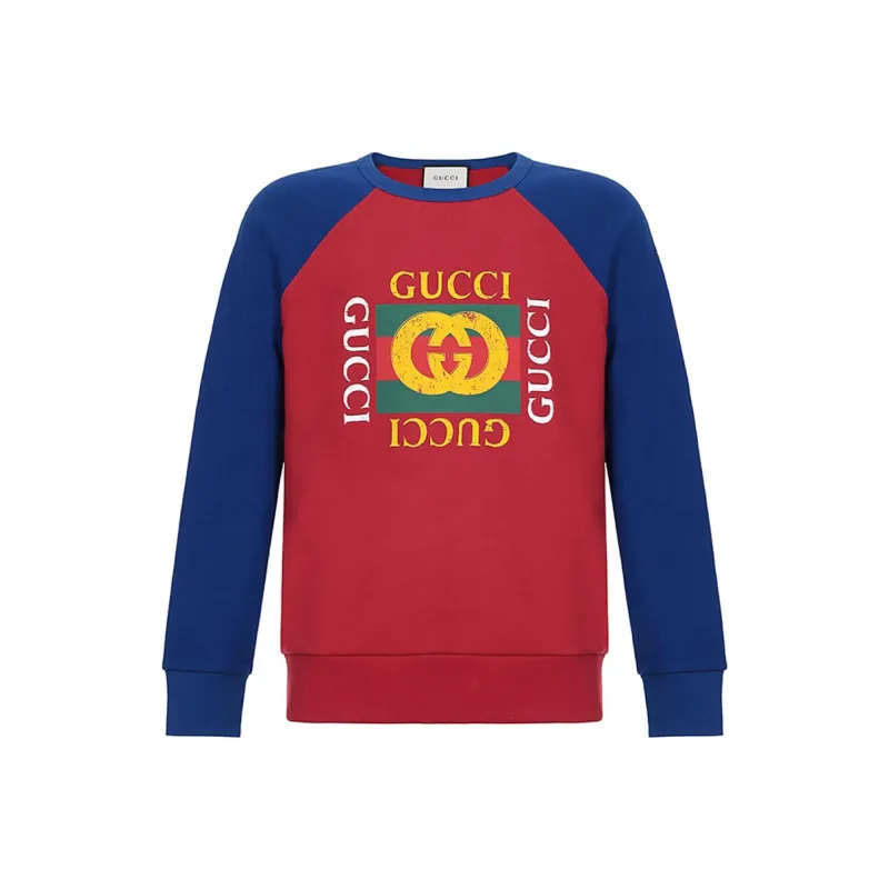 GUCCI Cotton Jersey Sweatshirt With GUCCI Logo-0