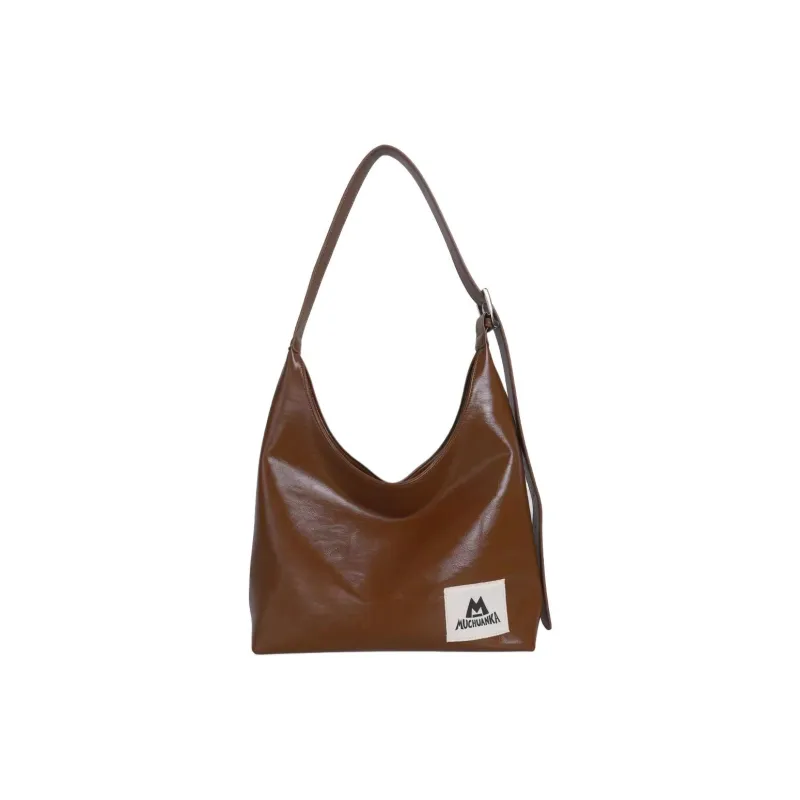 Kikawa Card Synthetic Leather Tote Bag, Shopping Bag, Crossbody Bag, Shoulder Bag Medium Size Women's Licorice Brown-0