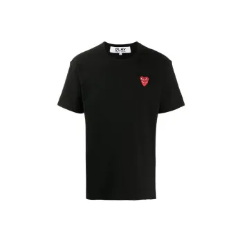 CDG Play T Shirts Men Black