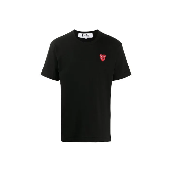 CDG Play T Shirts Men Black-0