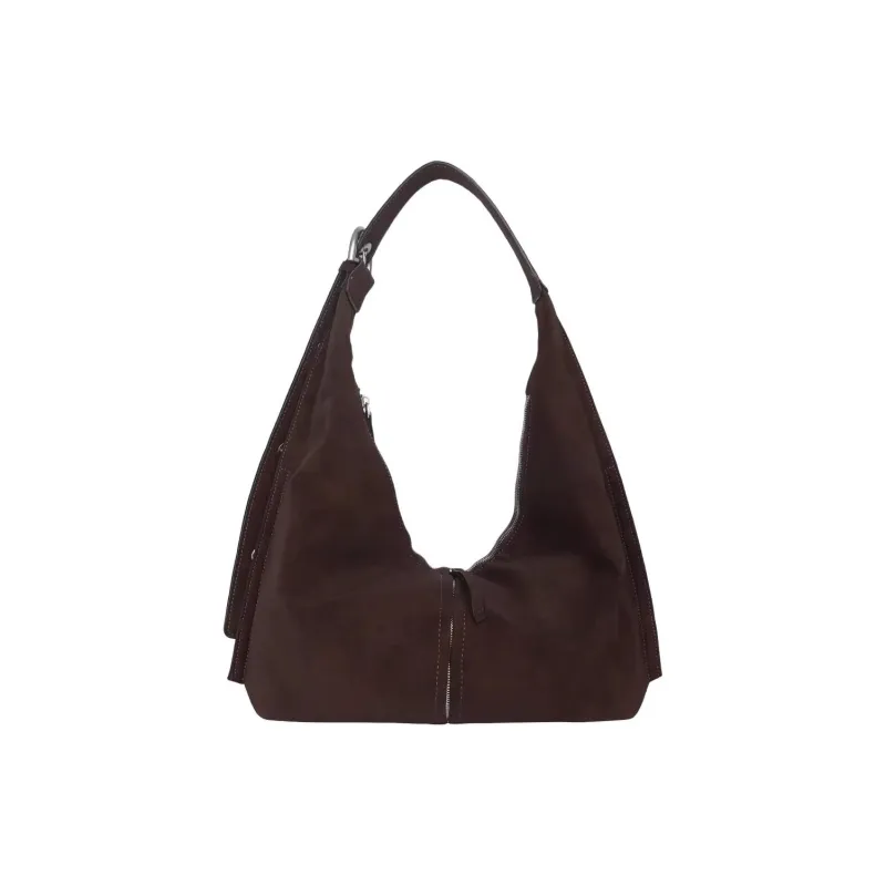 Kikawa Card Synthetic Leather Tote Bag, Shopping Bag, Shoulder Bag Medium Size Women's Coffee-3