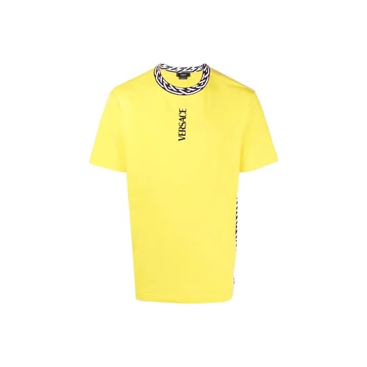 VERSACE T-Shirts Men Yellow-0
