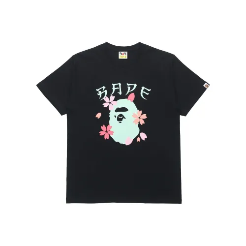 A BATHING APE Head Series T Shirt Unisex Black