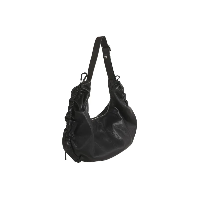 Kikawa Card Synthetic Leather Handbag, Shoulder Bag Medium Size Women's Black-2