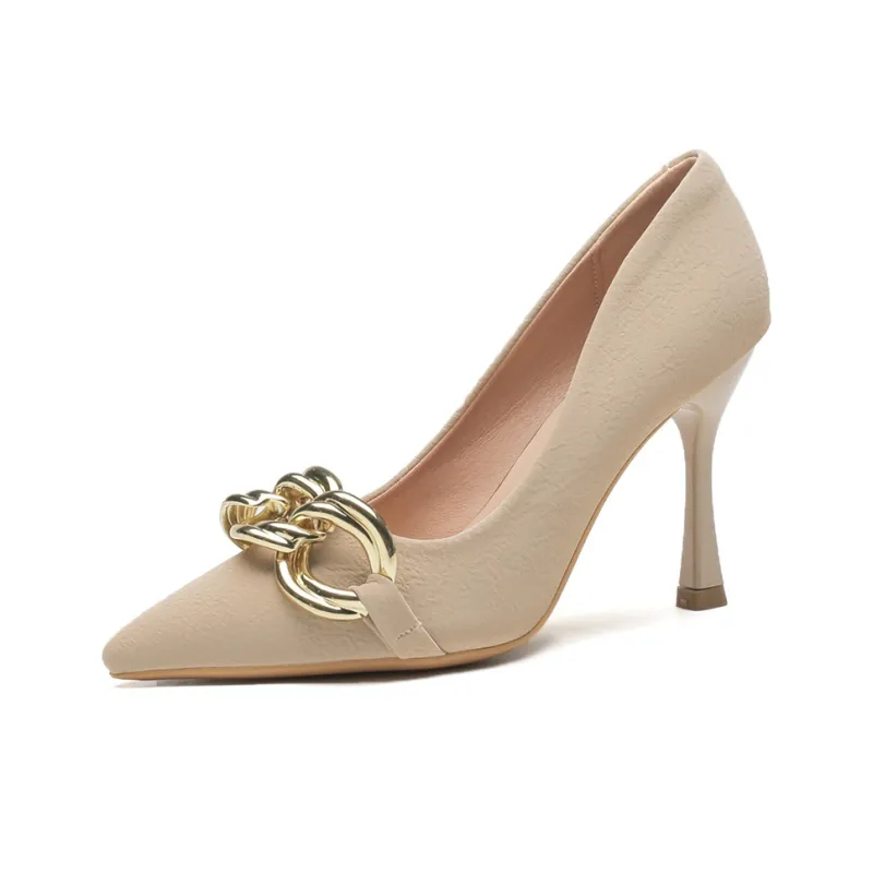 CZRSK Slim Heel High Heels 9CM Women's-4