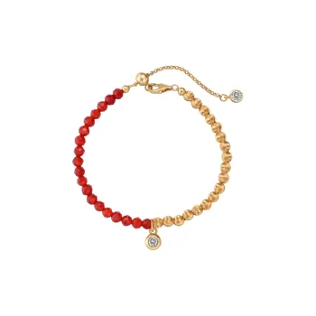 KAILEIFU S925 Silver Bracelets Women's Gold