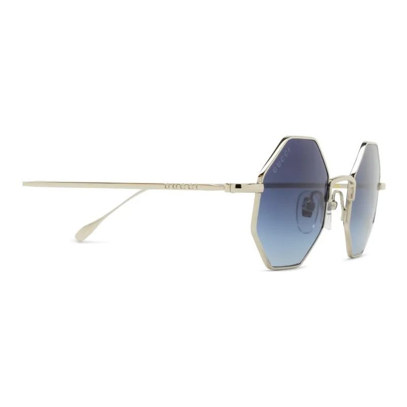 GUCCI Geometric Frame Sunglasses-2