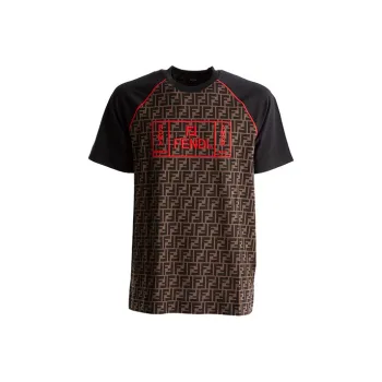 FENDI T-Shirts Men Brown