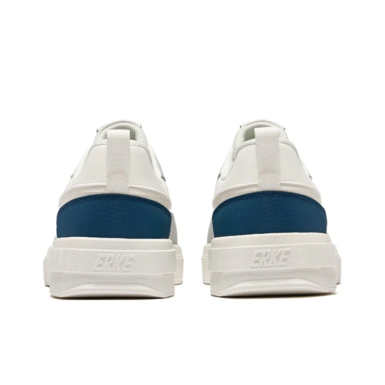 Erke Jinghong 2lite Abrasion Resistant Slip Resistant Low Top Skateboard Shoes Men's Microcrystal White Mist Gray-3