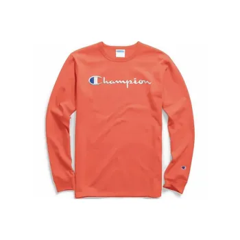 Champion Long Sleeved T Shirt US Version Men's Orange Red