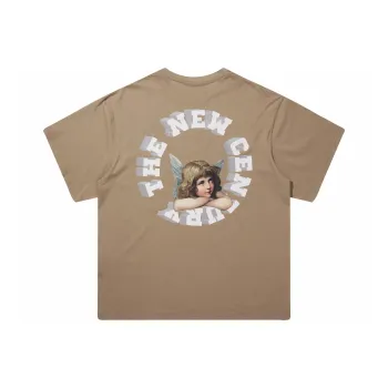 HARSH AND CRUEL Crew Neck Loose Fit Straight Short Sleeved T Shirt Unisex