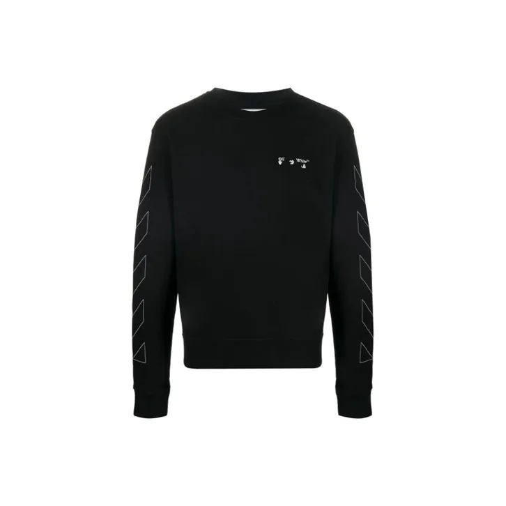 OFF WHITE Slim Fit Diag Logo Sweatshirt-0