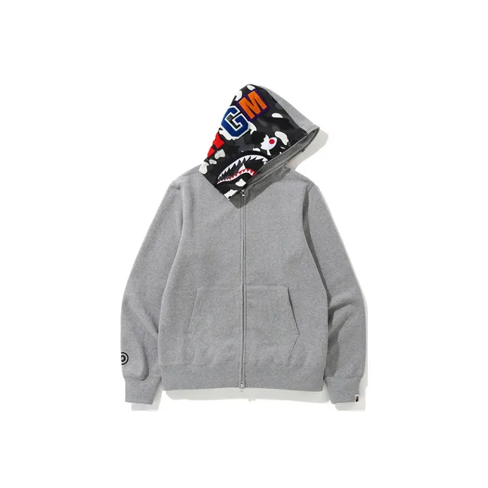 Bape City Camo Side Shark Full Zip Hoodie-2