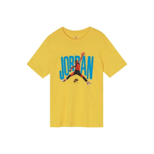 JORDAN T Shirts Men Yellow