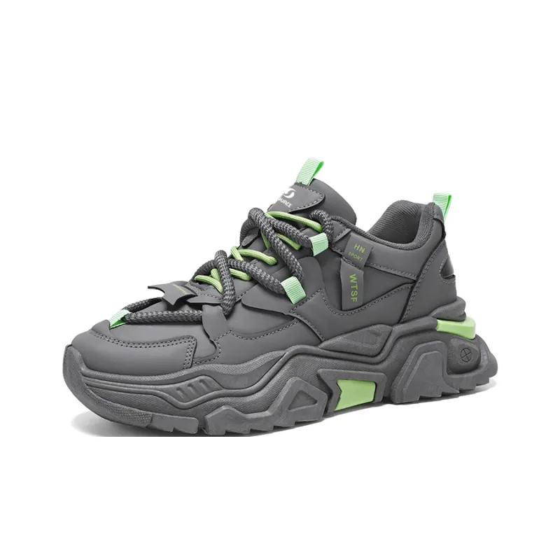 SOURCE Cushioned Slip Resistant Abrasion Resistant Breathable Low Top Chunky Sneakers Men's-1