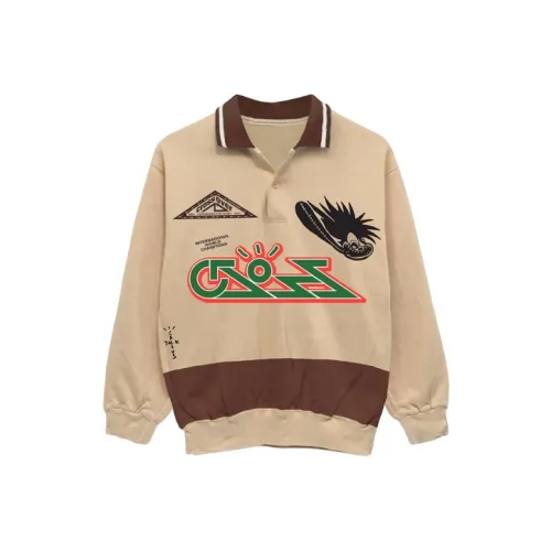 Travis Scott T Leinen-T-Shirt Limited Unisex Light Khaki