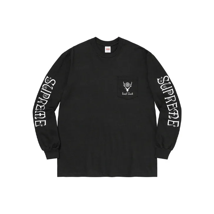 Supreme X SOUTH2 WEST8 Long Sleeve Pocket Tee-0