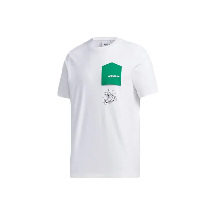 Adidas x Disney Co branded T Shirt Men's White-0