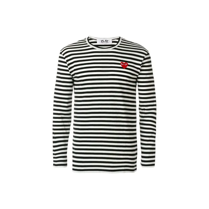 CDG Play T Shirts Men White-0