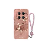 Girly Pink-DW Floral Bird Butterfly Chain with Pink+Floral Bracelet