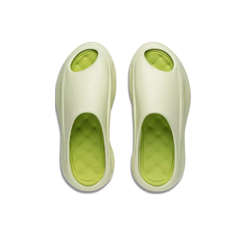 LiNing Yun You Slay Slip Resistant Abrasion Resistant Slide Slippers Unisex Light Fruit Green-3