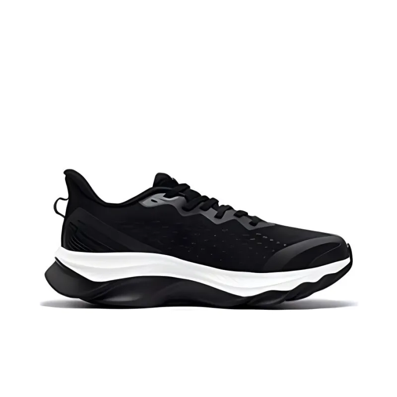 361° Durable Breathable Low-Top Casual Running Shoes Men's Black White-1