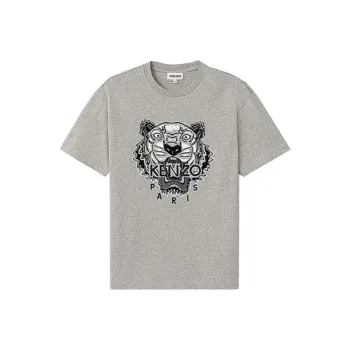 KENZO Classic Tiger Head T Shirt Men's Gray