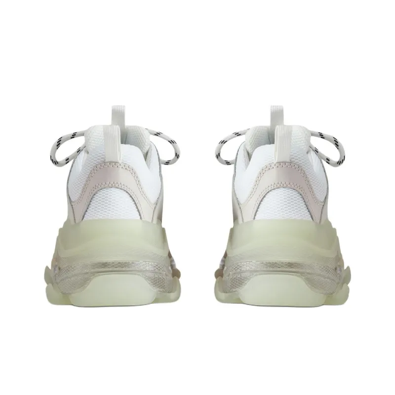 Balenciaga Triple S Clear Sole Low Top Chunky Sneakers Men's Green-4