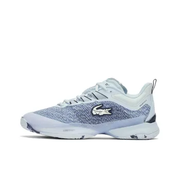 LACOSTE Abrasion Resistant Low Top Tennis Shoes Men's Light Blue