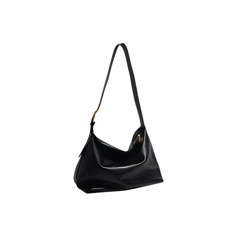 Carksky PU Shoulder Bag Regular Women's Black/Licorice/Gray-4
