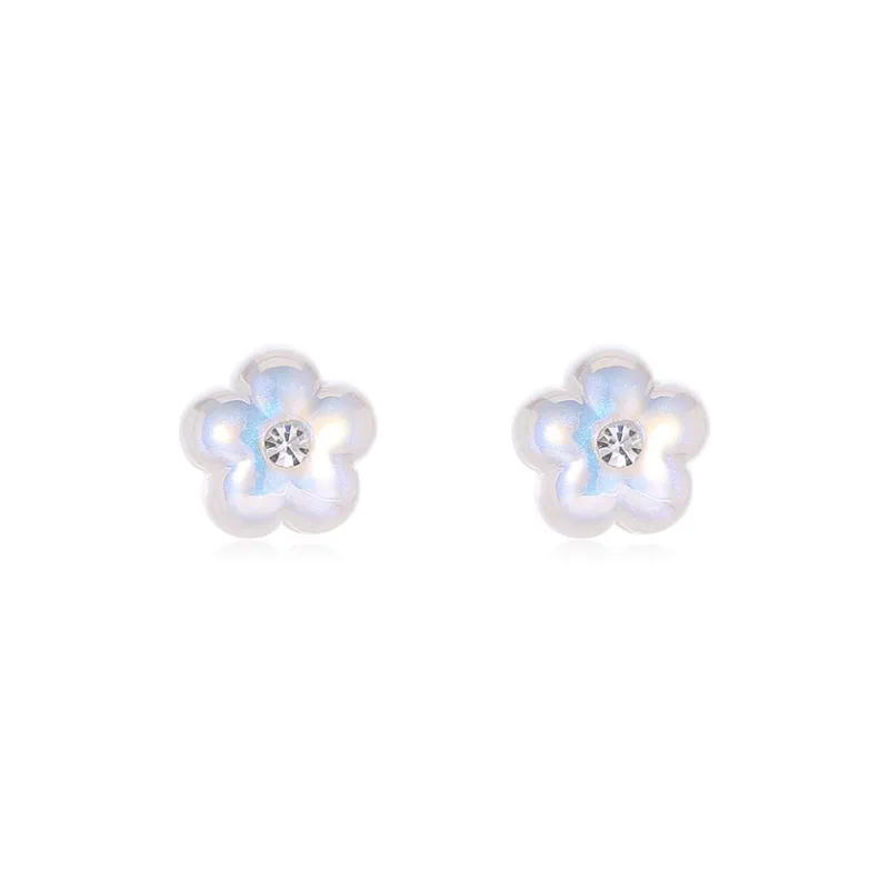 DODOGOGO Alloy S925 Sterling Silver Stud Zircon Stud Earrings Women's-0