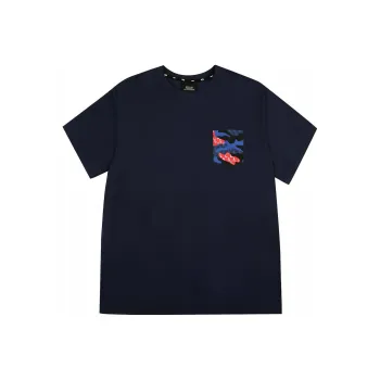 MLB Old Flower T Shirts Unisex Navy Blue