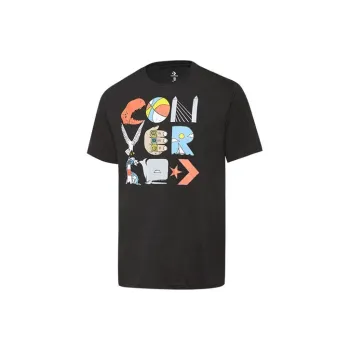 Converse WRECKING Crew ART T Shirt Men's Black