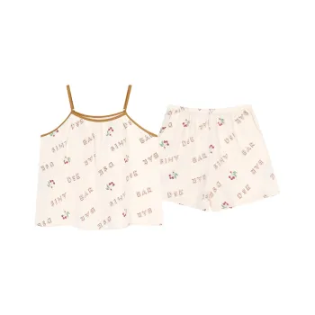 BONAS Pajama Set Women's Summer Cherries