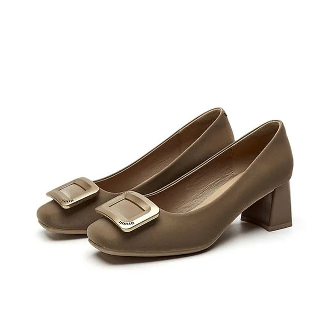 DAPHNE Chunky Heel High Heels Women's-5