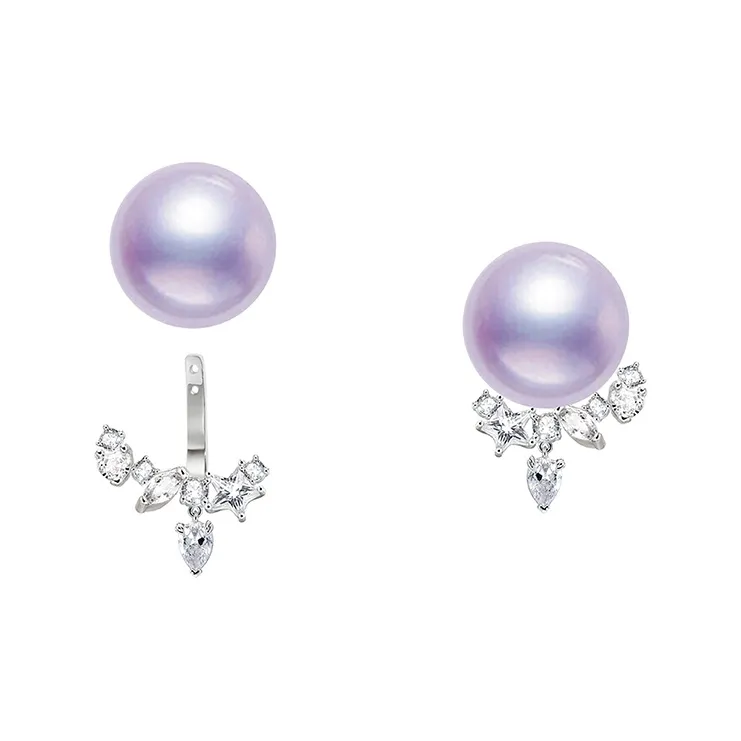 Masw Pearl Stud Earrings Women's-6