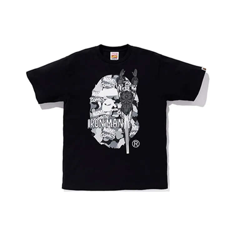 A BATHING APE x Rvel Camo Tee T Shirt Unisex Black-0